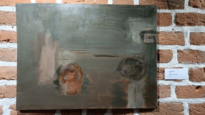 Błażej Organisty, Brązowy, akryl na pł&oacute;tnie, 60 x 80 cm, 2022