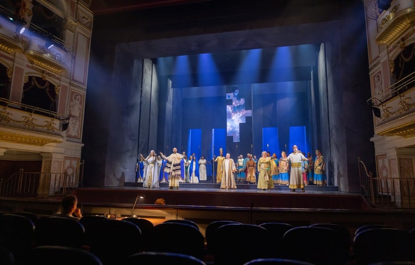 Pr&oacute;ba do spektaklu &bdquo;Nabucco&rdquo; w Operze Wrocławskiej