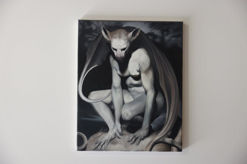 Zdjęcie z wystawy "Świątynia Baśni" w galerii BWA Wrocław Główny