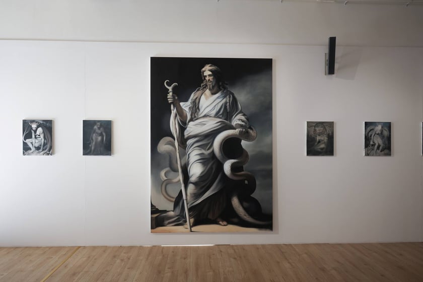 Zdjęcie z wystawy "Świątynia Baśni" w galerii BWA Wrocław Główny