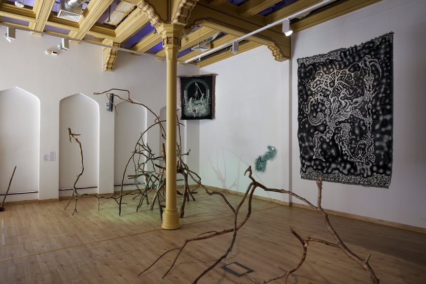 Zdjęcie z wystawy "Świątynia Baśni" w galerii BWA Wrocław Główny