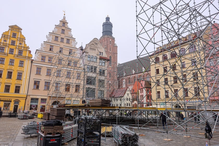 Na wrocławskim Rynku jest już szykowana scena na wielki koncert 11 listopada