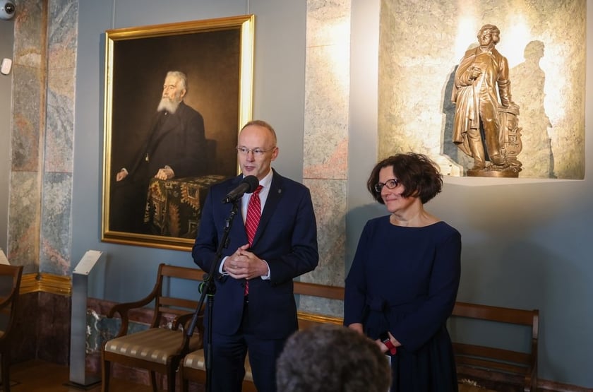 dr Łukasz Kamiński, dyrektor ZNiO i Magdalena Musiał, wicedyrektorka ZNiO ds. Muzeum Pana Tadeusza