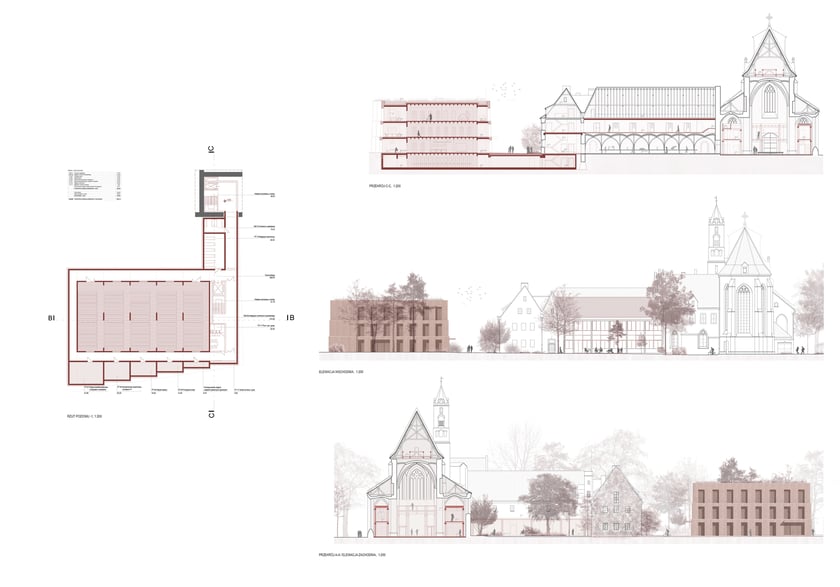 Wizualizacje prac, kt&oacute;re brały udział w konkursie.&nbsp;Drugą nagrodę przyznano wrocławskiej pracowni Ch+ Architekci