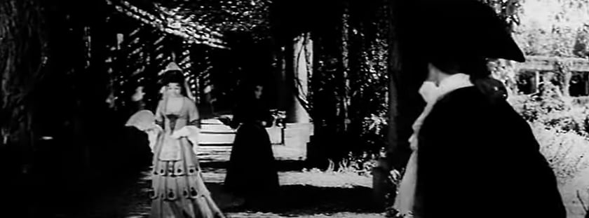 Jadwiga Has w roli Doni Inez Moro na wrocławskiej Pergoli, kt&oacute;ra zagrała park w Madrycie