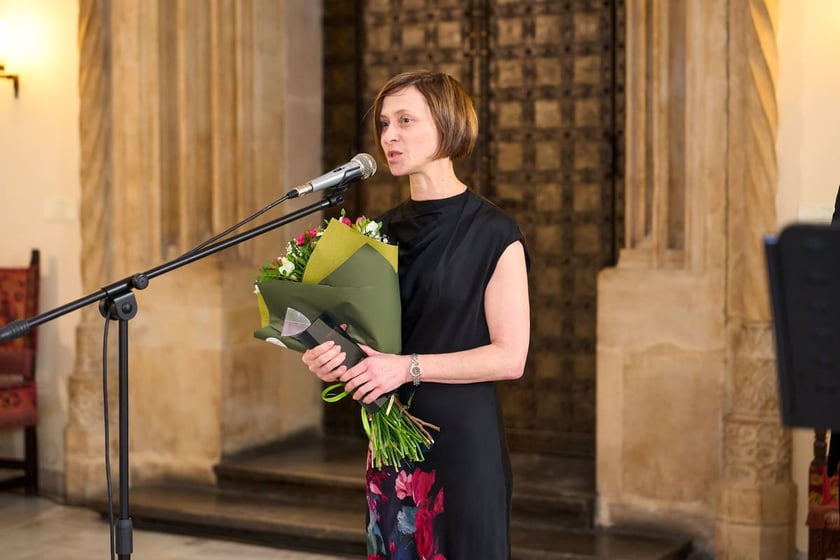 Uroczystość wręczenia Arlekin&oacute;w 2025. Wrocław, 27.03.2025. Na zdjęciu Małgorzata Dzierżon.
