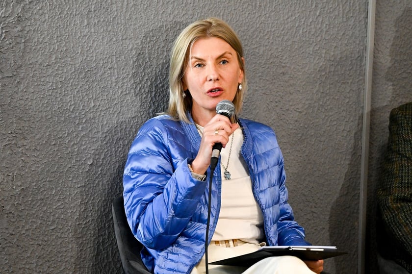 Wiceprezydent Renata Granowska podczas konferencji festiwalu Jazz nad Odrą