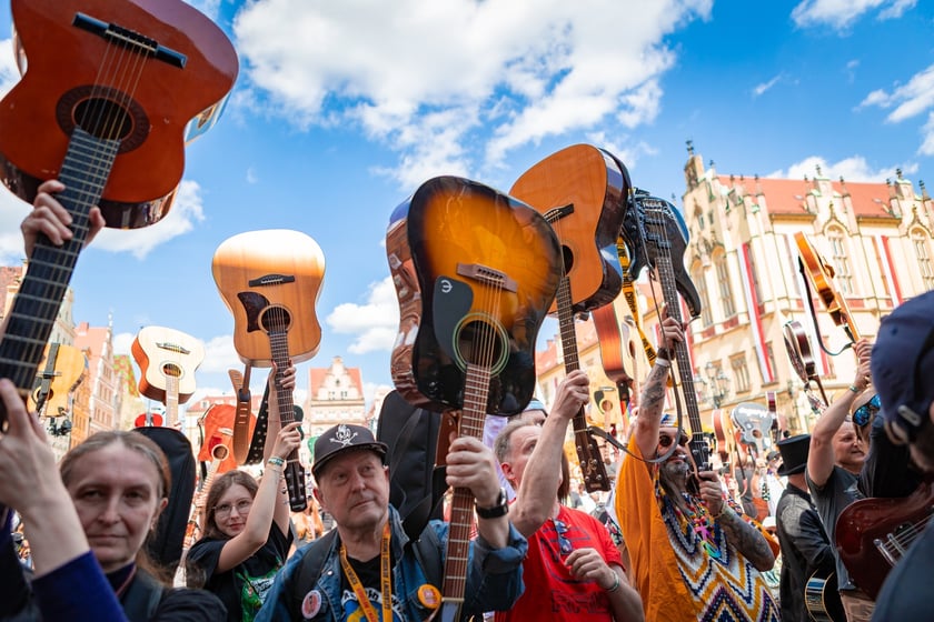 Gitarowy Rekord Świata 2025 na wrocławskim rynku