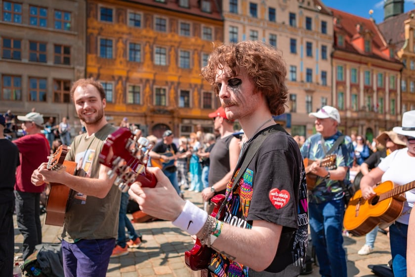 Gitarowy Rekord Świata 2025 na wrocławskim rynku