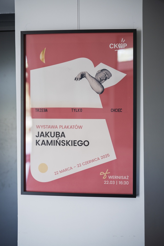 Plakaty Jakuba Kamińskiego były niedawno pokazywane w CK Nowy Pafawag
