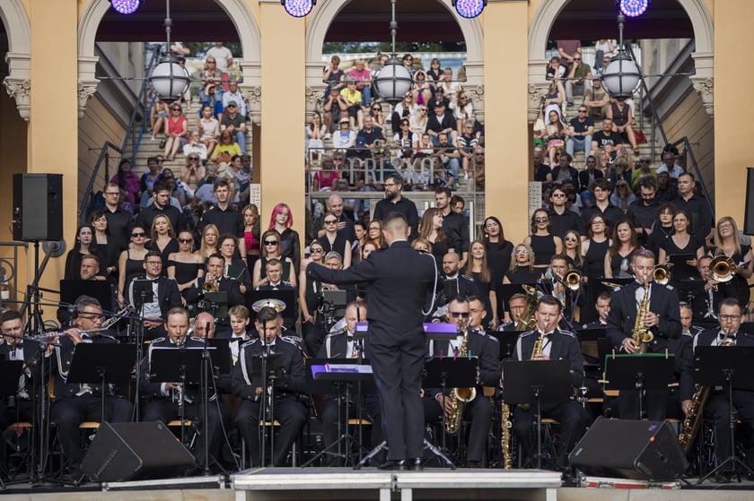 Koncert orkiestry wojskowej na Bastionie Sakwowym 20 czerwca