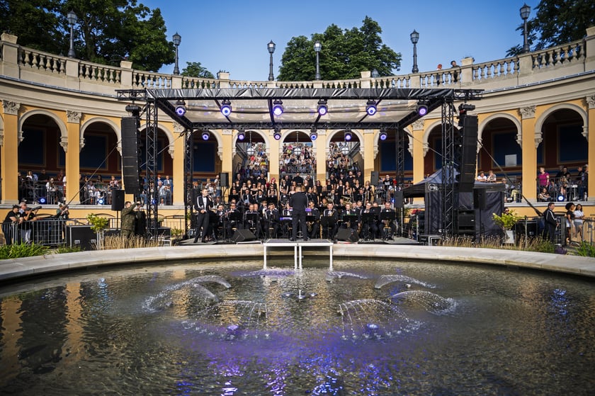 Koncert orkiestry wojskowej na Bastionie Sakwowym 20 czerwca