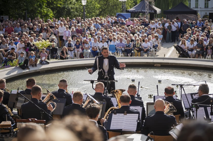 Koncert orkiestry wojskowej na Bastionie Sakwowym 20 czerwca