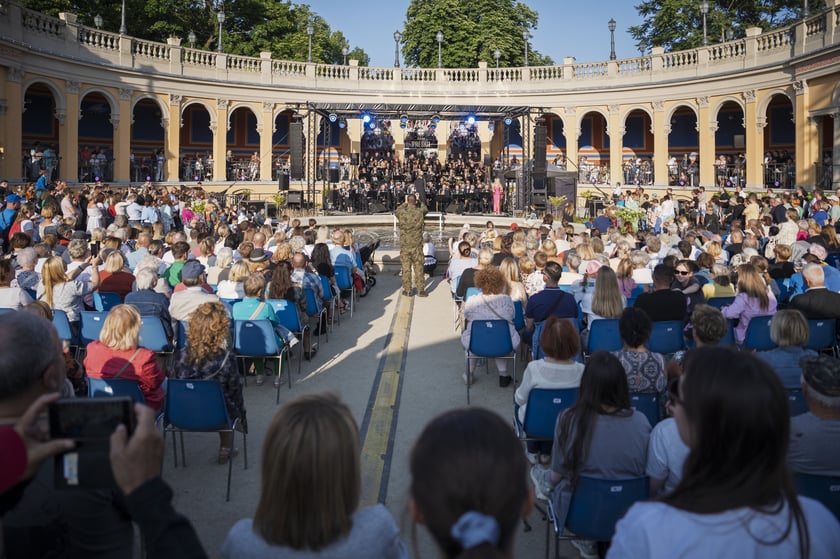 Koncert orkiestry wojskowej na Bastionie Sakwowym 20 czerwca