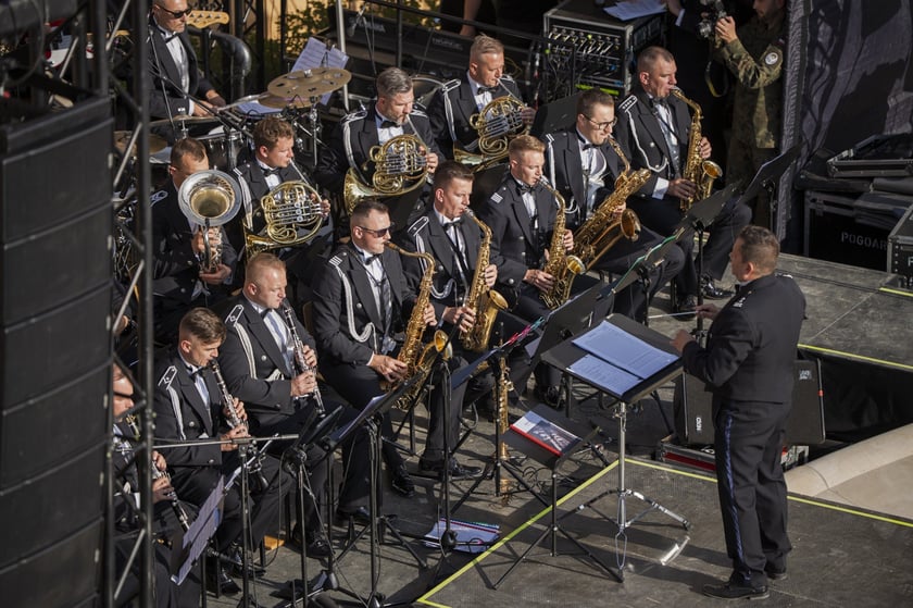 Koncert Orkiestry Wojskowej na Bastionie Sakwowym