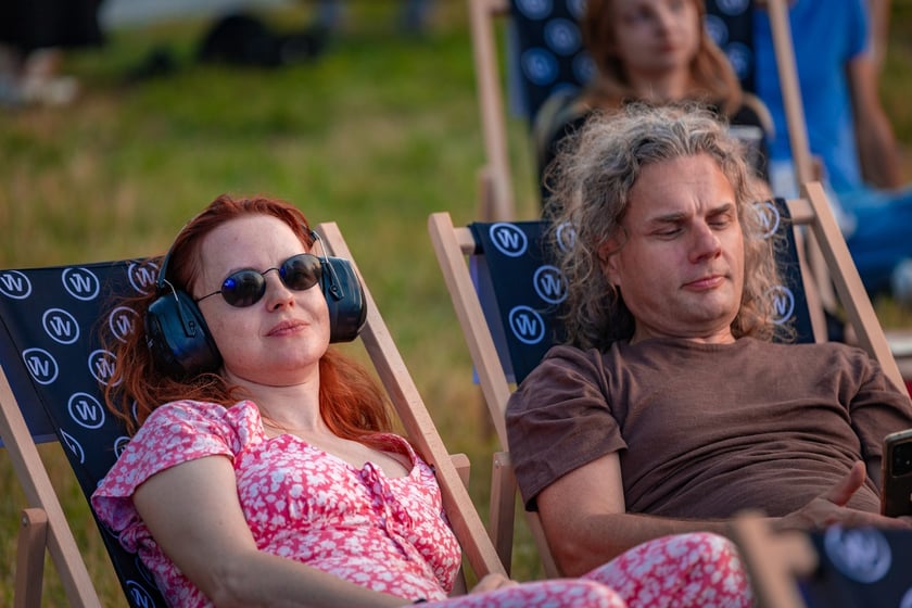 Na zdjęciach sobotni wiecz&oacute;r (19 lipca) na Festiwalu WROsound