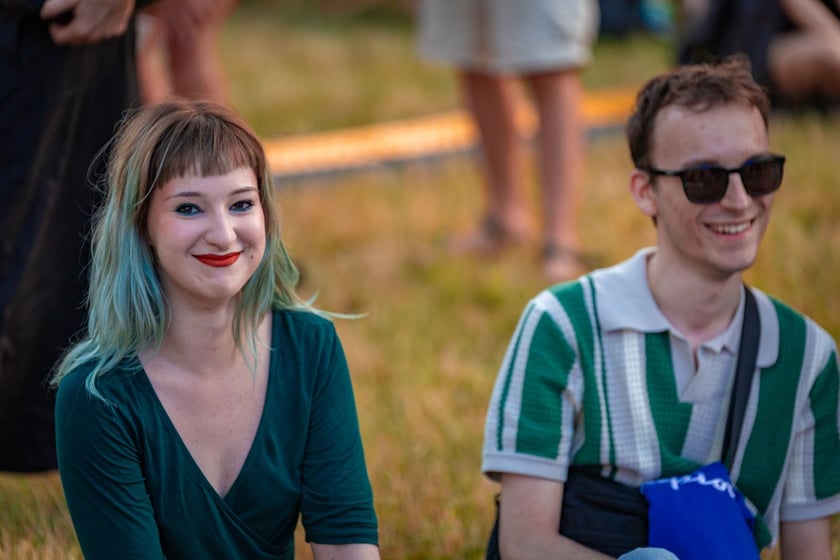 Na zdjęciach sobotni wiecz&oacute;r (19 lipca) na Festiwalu WROsound
