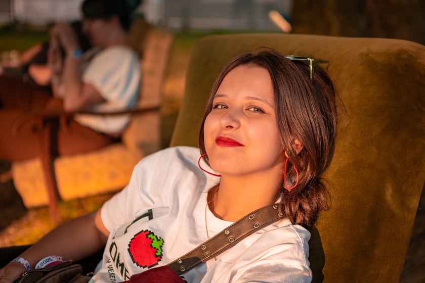 Na zdjęciach sobotni wiecz&oacute;r (19 lipca) na Festiwalu WROsound