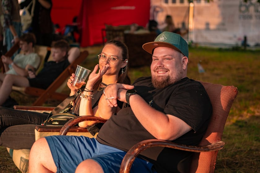 Na zdjęciach sobotni wiecz&oacute;r (19 lipca) na Festiwalu WROsound