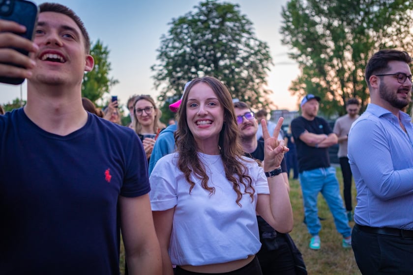 Na zdjęciach sobotni wiecz&oacute;r (19 lipca) na Festiwalu WROsound