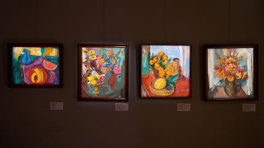 Prace z wystawy  Gerdy Stryi-Leitgeb w Pałacu Królewskim