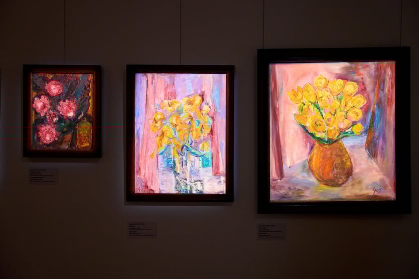 Prace z wystawy  Gerdy Stryi-Leitgeb w Pałacu Królewskim