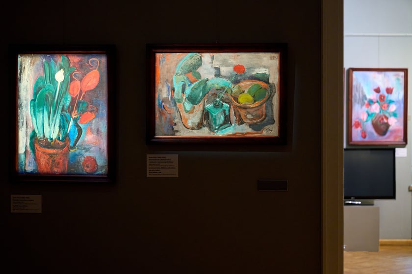 Prace z wystawy  Gerdy Stryi-Leitgeb w Pałacu Królewskim