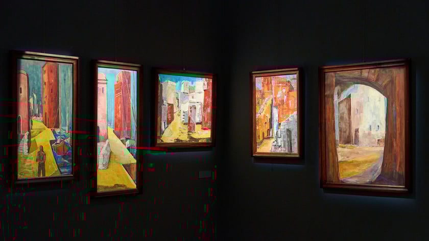 Prace z wystawy  Gerdy Stryi-Leitgeb w Pałacu Królewskim