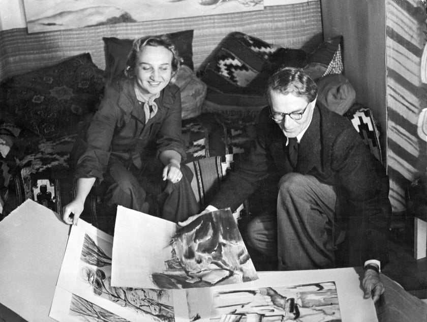 Gerda Stryi-Leitgeb z mężem Erichem we Wrocławiu w latach 30. XX wieku&nbsp;