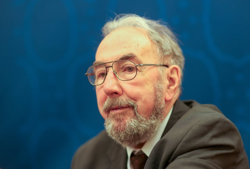 profesor Janusz Degler w refektarzu Ossolineum, 18 września 2025