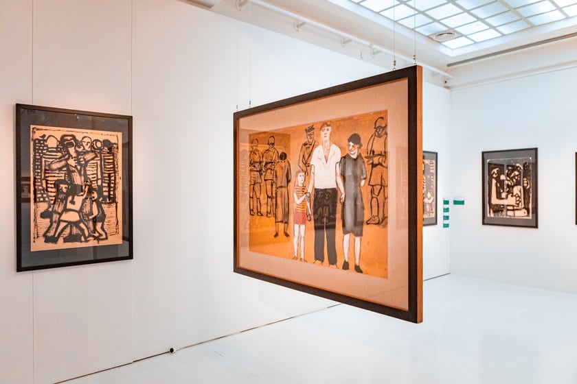 Wystawa poświęcona Waldemarowi Cwenarskiemu w Pawilonie Czterech Kopuł tuż przed otwarciem