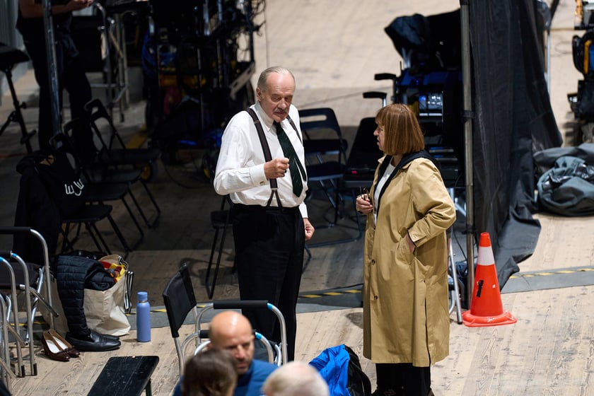 Hanns Zischler i Ewa Puszczyńska