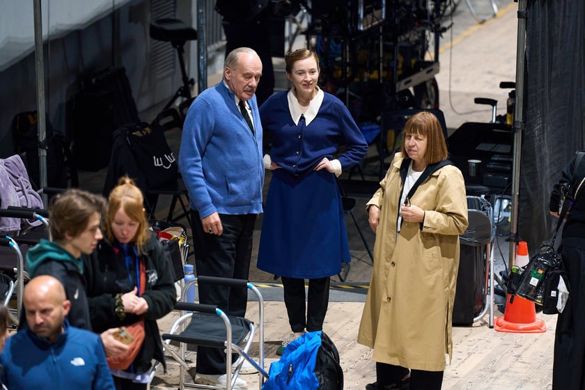 Ekipa na planie filmu "1949" w reż. Pawła Pawlikowskiego