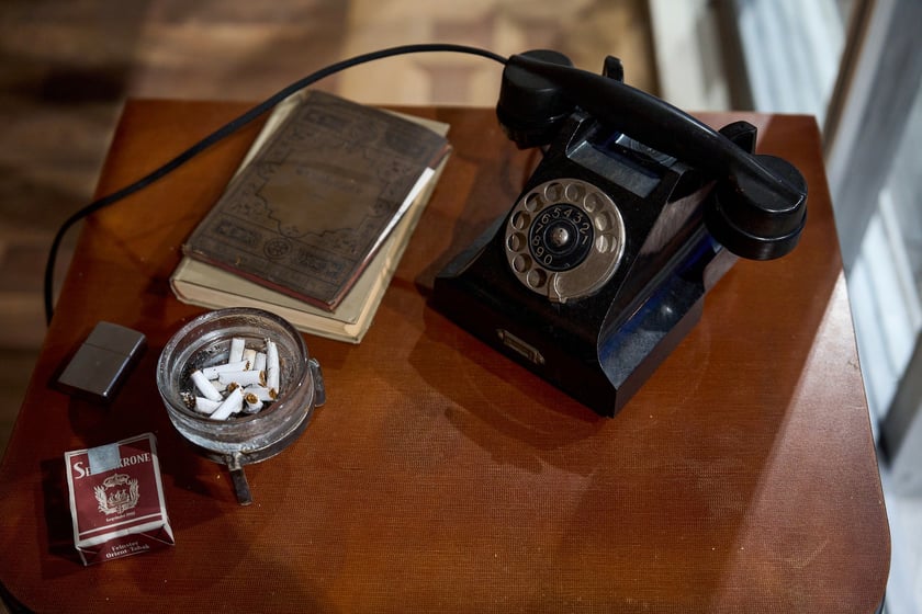 Rekwizyty na planie filmu "1949" w reż. Pawła Pawlikowskiego - dom Thomasa Manna