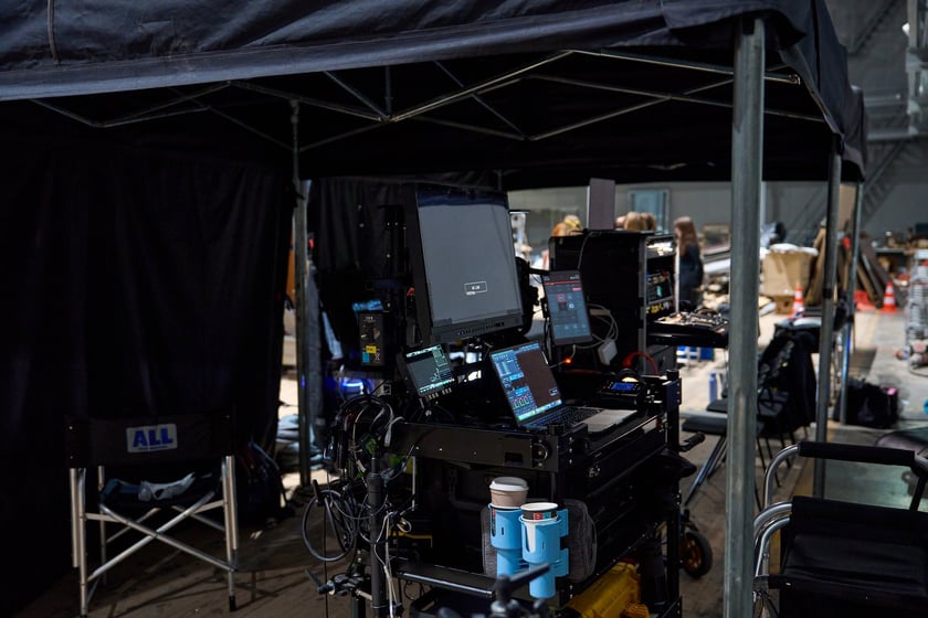 Wytw&oacute;rnia Film&oacute;w Fabularnych we Wrocławiu - studio "B", plan filmu "1949" w reż. Pawła Pawlikowskiego