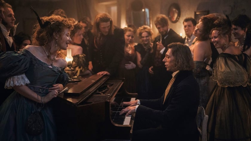 Na zdjęciu kadr z filmu &bdquo;Chopin, Chopin!&rdquo;