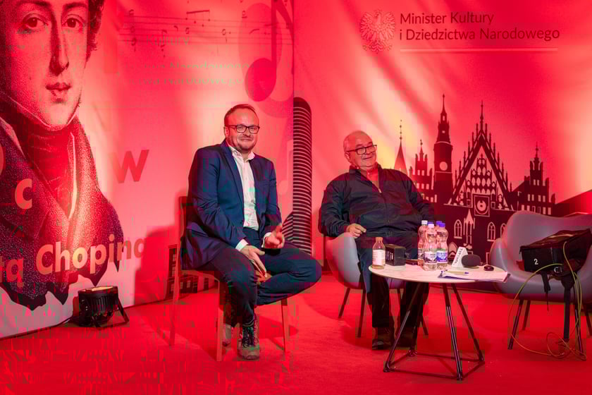 Strefa Melomana Konkursu Chopinowskiego w specjalnym pawilonie na pl. Społecznym przed dawnym Impartem&nbsp;