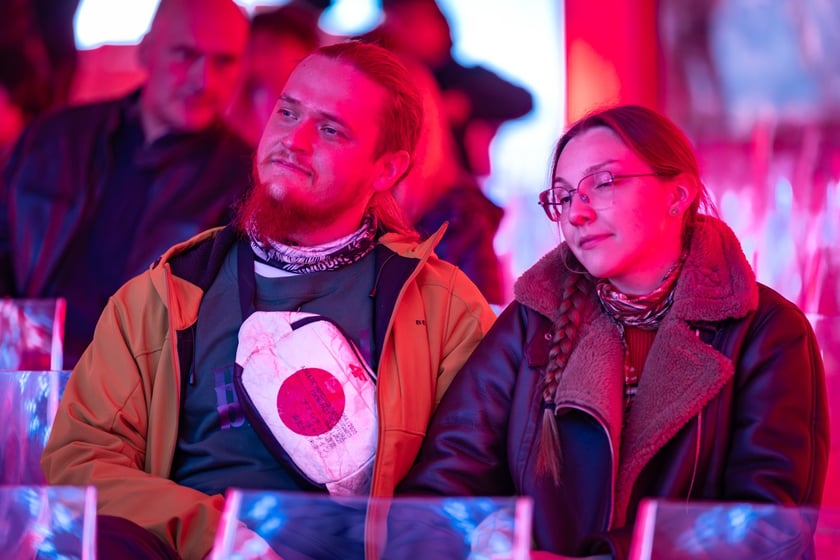 Strefa Melomana Konkursu Chopinowskiego w specjalnym pawilonie na pl. Społecznym przed dawnym Impartem&nbsp;