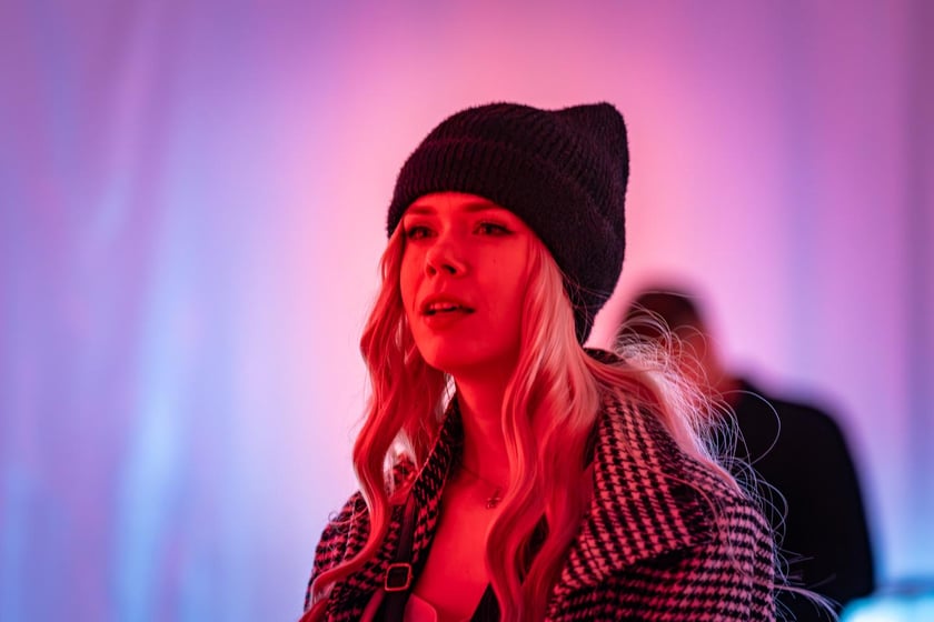 Strefa Melomana Konkursu Chopinowskiego w specjalnym pawilonie na pl. Społecznym przed dawnym Impartem&nbsp;