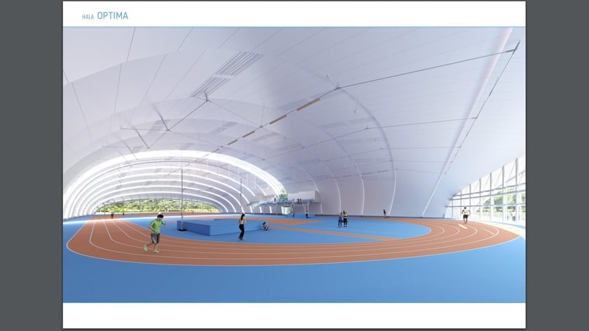 Wizualizacje hali lekkoatletycznej