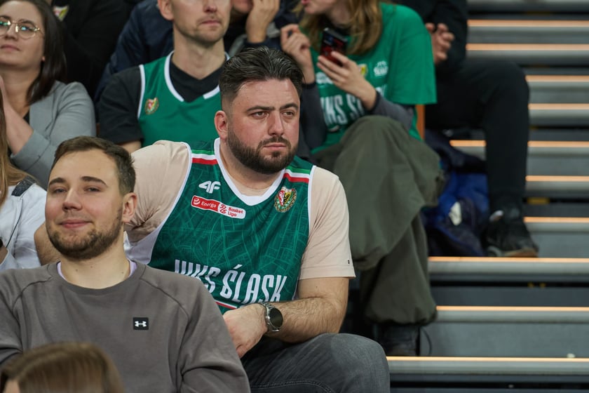 Zdjęcia z meczy Śląska Wrocław z Gran Canarią 11 stycznia 2023 w Hali Stulecia