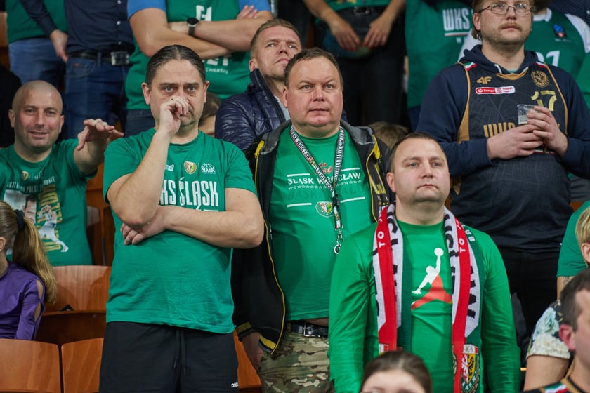 Zdjęcia z meczy Śląska Wrocław z Gran Canarią 11 stycznia 2023 w Hali Stulecia