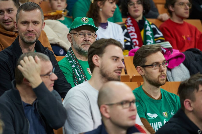 Zdjęcia z meczy Śląska Wrocław z Gran Canarią 11 stycznia 2023 w Hali Stulecia