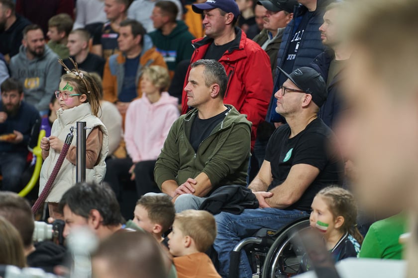 Zdjęcia z meczy Śląska Wrocław z Gran Canarią 11 stycznia 2023 w Hali Stulecia