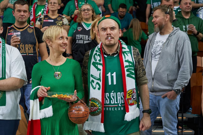 Zdjęcia z meczy Śląska Wrocław z Gran Canarią 11 stycznia 2023 w Hali Stulecia