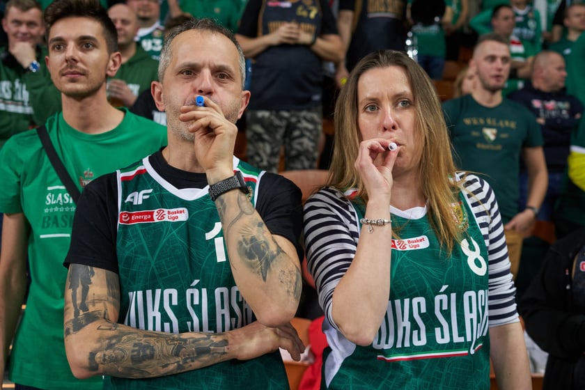 Zdjęcia z meczy Śląska Wrocław z Gran Canarią 11 stycznia 2023 w Hali Stulecia