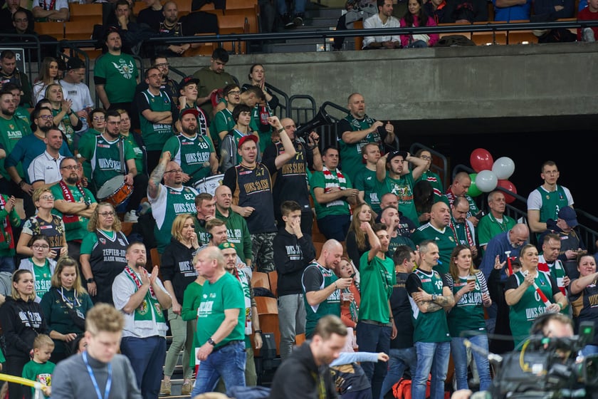 Zdjęcia z meczy Śląska Wrocław z Gran Canarią 11 stycznia 2023 w Hali Stulecia