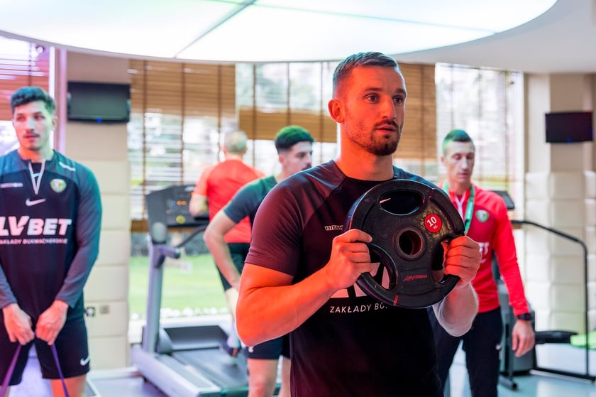 Na zdjęciu piłkarze Śląska Wrocław podczas obozu przygotowawczego i sparingów w tureckim Belek