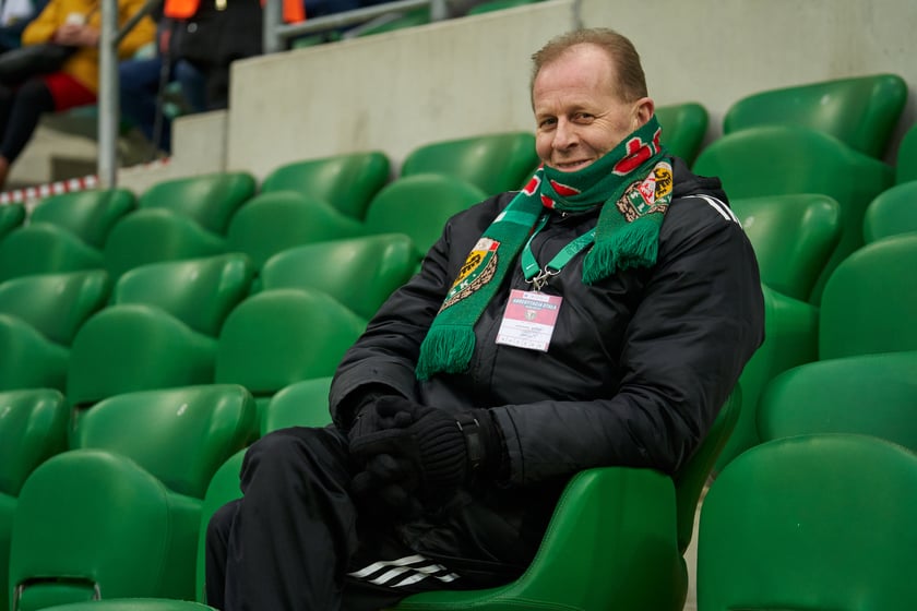 Zdjęcia z sobotniego (11 lutego) meczu Śląska Wrocław z Koroną Kielce na stadionie na Pilczycach