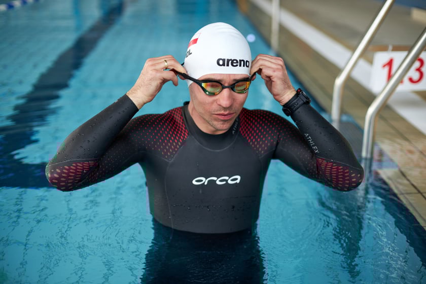 Trening Adriana Kostery w Aquaparku Wrocław
